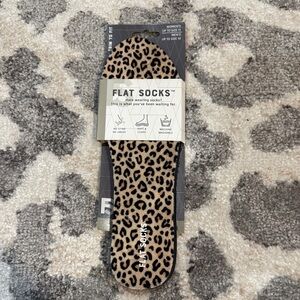 Leopard Print Flat Socks